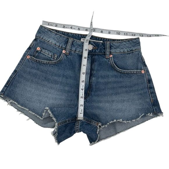 Garage festival denim medium wash cut off shorts size 0 - Picture 6 of 8